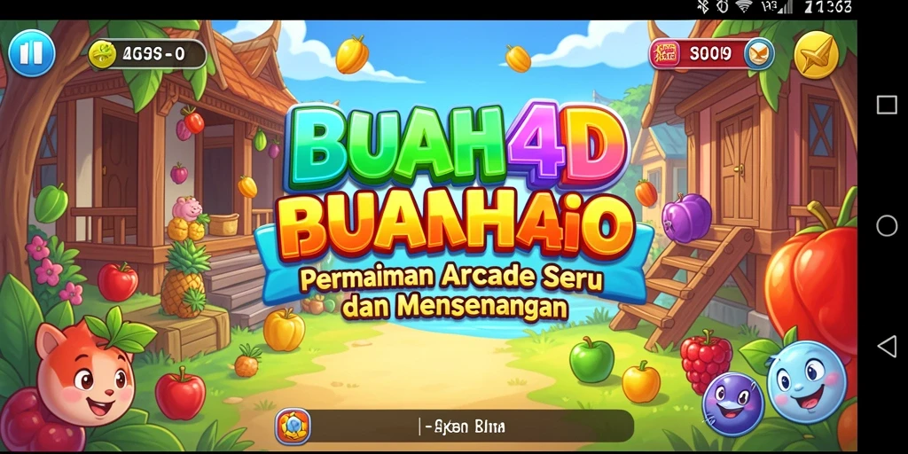 Tampilan permainan BUAH4D dengan gameplay yang seru dan penuh warna.