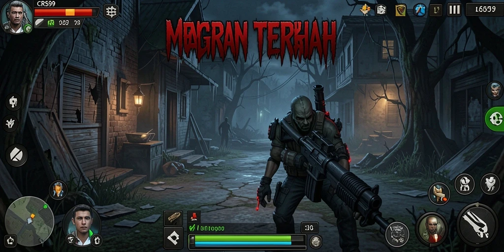 Tampilan menakutkan dari gameplay CRS99 yang mengerikan.