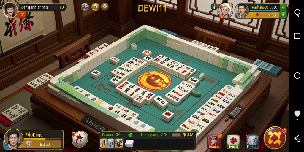 Tangkapan layar gameplay menampilkan papan Mahjong yang menarik dan penuh warna.