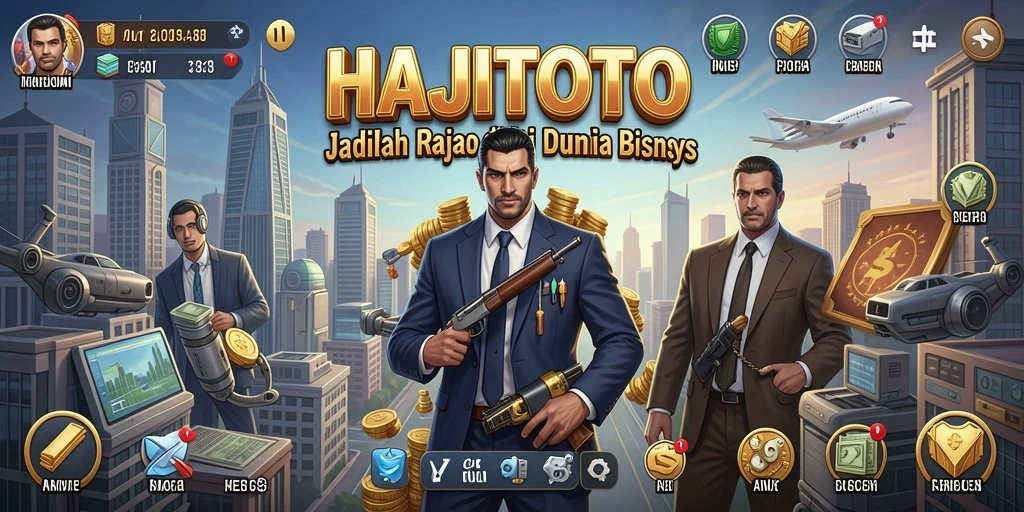 Tampilan gameplay menarik dengan berbagai elemen bisnis yang dinamis.