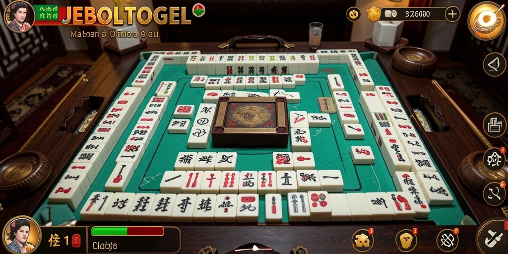 Tampilan gameplay Mahjong yang seru dan penuh tantangan.
