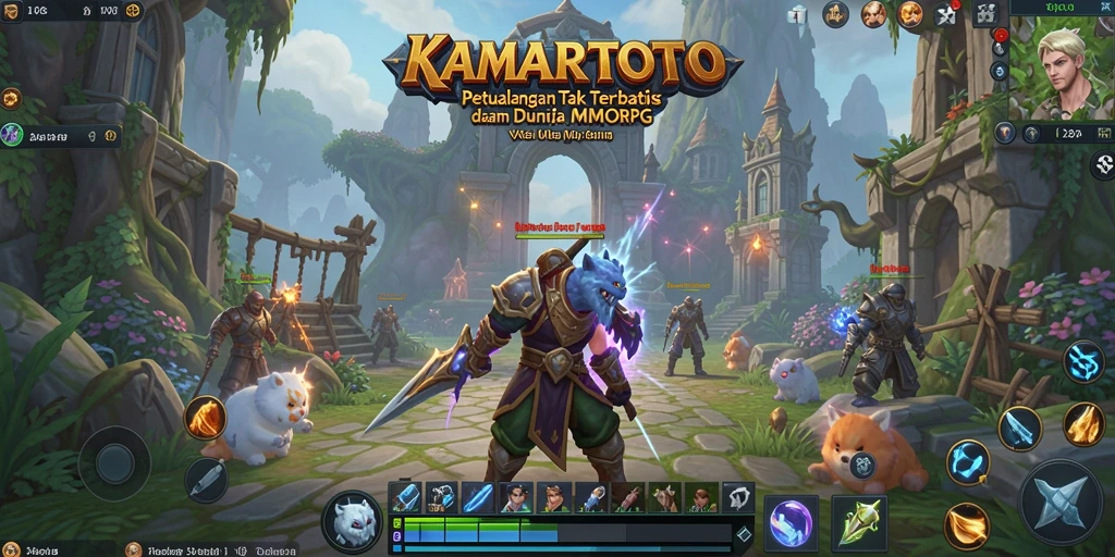 Gameplay seru di KAMARTOTO dengan petualangan MMORPG.