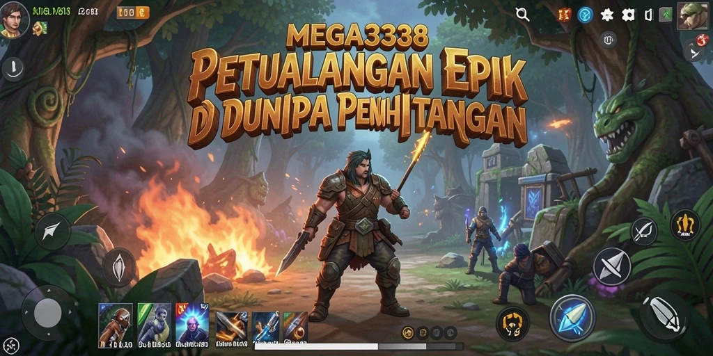 Tampilan gameplay MEGA338 yang menarik dan menantang.