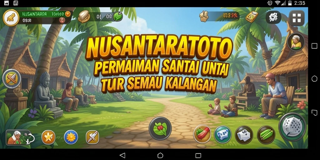 Tampilan gameplay NUSANTARATOTO yang menarik dan santai.