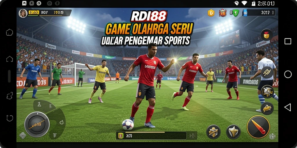 Gameplay RDI88 dengan aksi olahraga yang seru dan menegangkan.