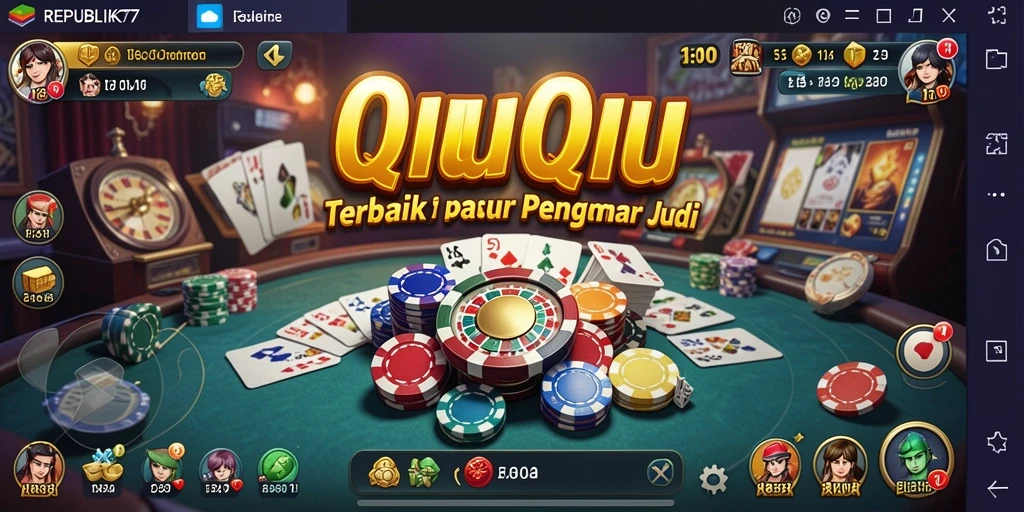 Tampilan gameplay seru QiuQiu di REPUBLIK77.