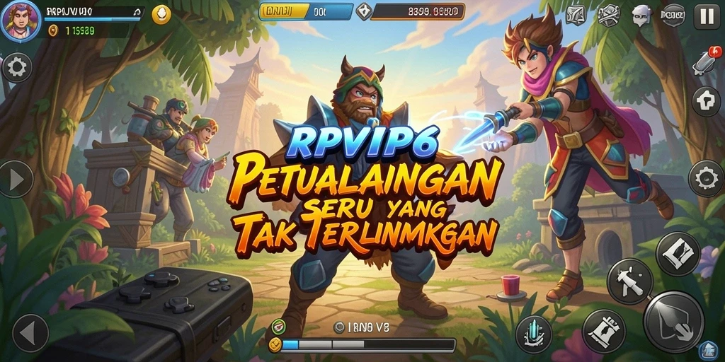 Tangkapan layar RPVIP6 menampilkan aksi mendebarkan dalam dunia petualangan.