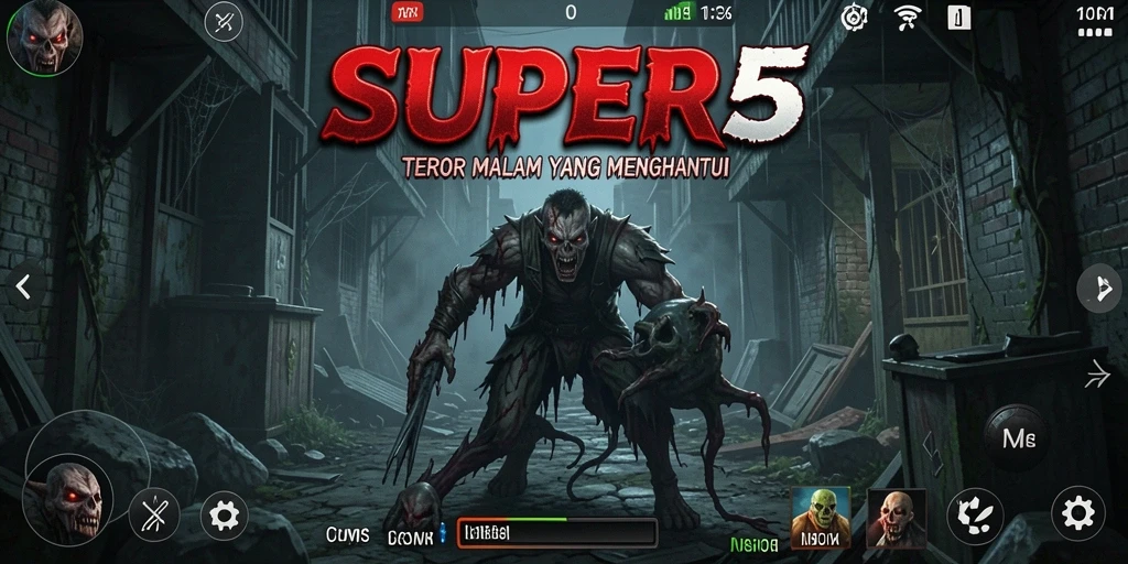 Gameplay mendebarkan dari SUPER5 yang penuh dengan teror.