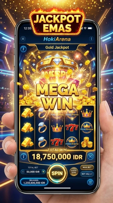 Screenshot tampilan utama aplikasi hokiarena yang intuitif.